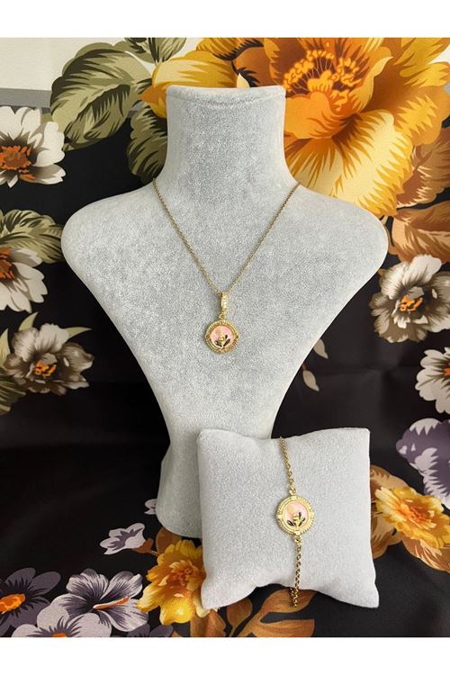  Çelik Kolye-Bileklik Takım 