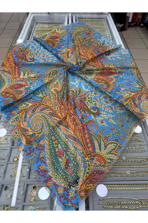 Rüya Koton Eşarp Rengizar Modeli   