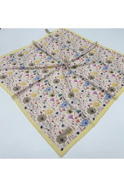 Gelincik Desen Bambu Kraş Eşarp