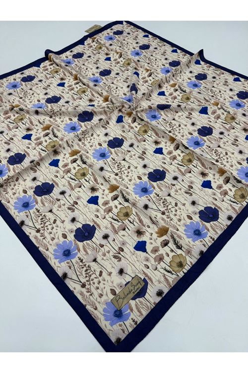 Gelincik Desen Bambu Kraş Eşarp 