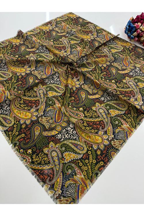 Rüya Koton Eşarp Nakkaş Modeli   