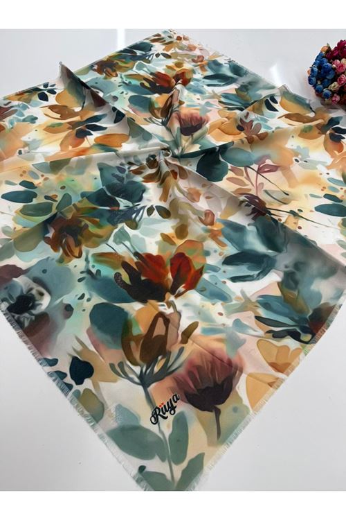 Rüya Koton Eşarp Zambak Modeli 