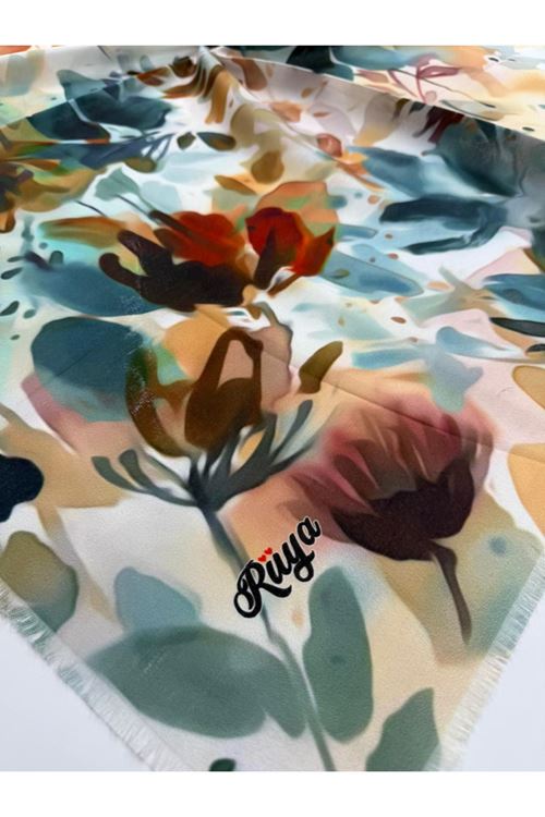 Rüya Koton Eşarp Zambak Modeli 