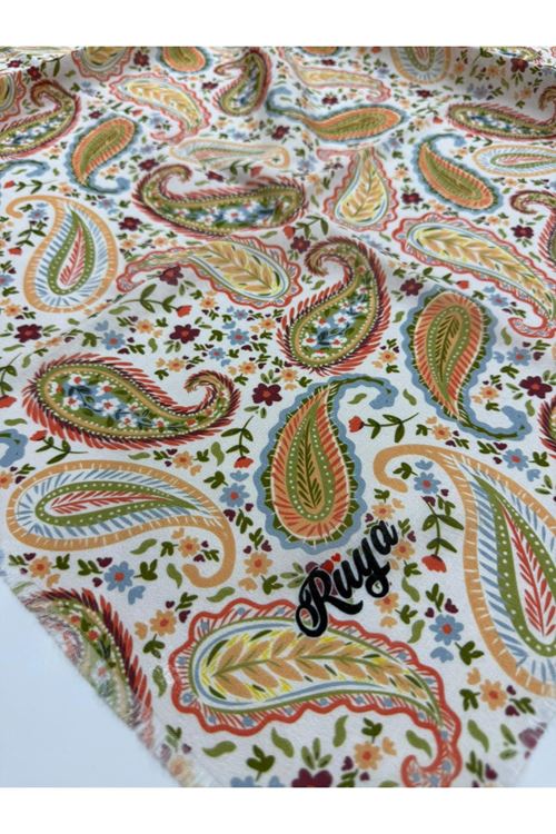 Rüya Koton Eşarp Etnik Elya Modeli   