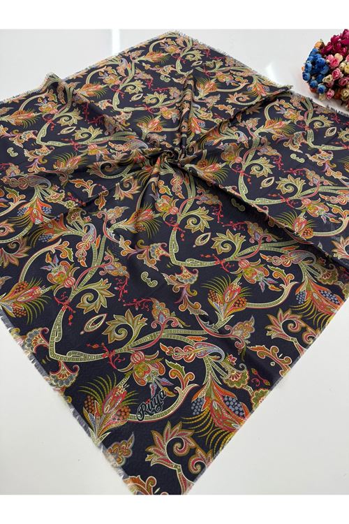 Rüya Koton Eşarp Narin Modeli (Lacivert) 