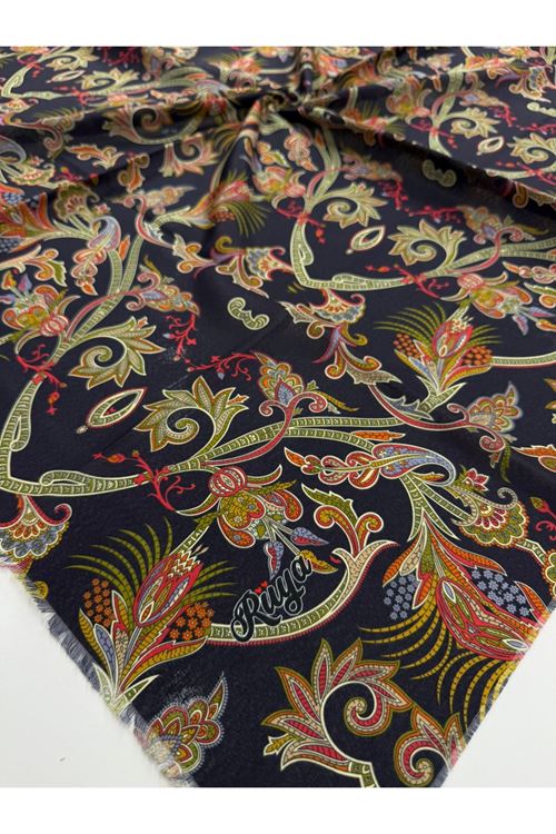 Rüya Koton Eşarp Narin Modeli (Lacivert) 