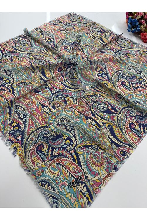 Rüya Koton Eşarp Etnik Model