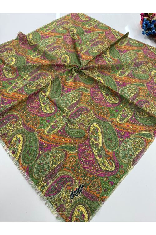 Rüya Koton Eşarp Etnik Desen 