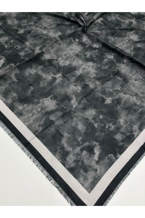 Rüya Koton Eşarp Bulut Desen