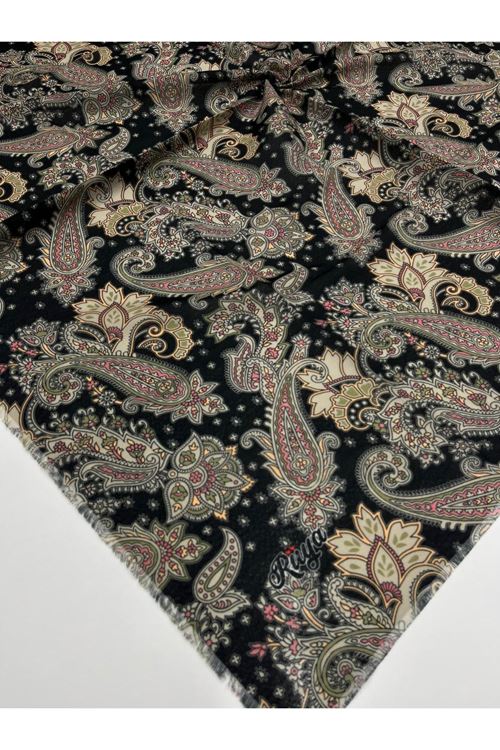 Rüya Koton Eşarp Etnik Özbek Modeli    