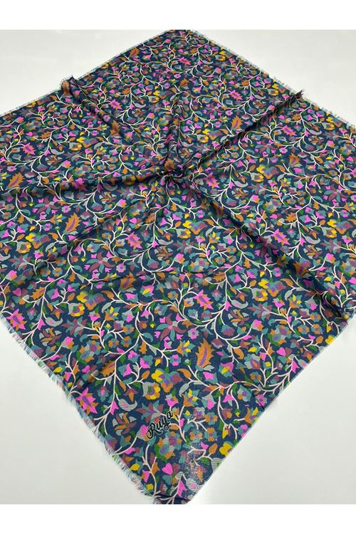 Rüya Koton Eşarp Kaşmir Çiçek Modeli  