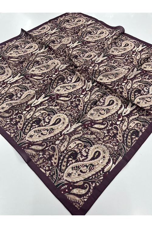 Etnik Nisa Desen Soft Eşarp  