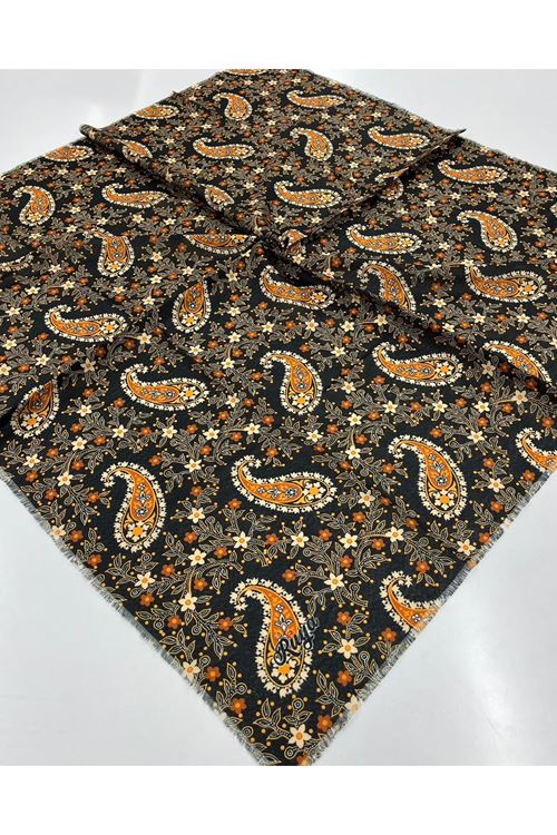 Rüya Koton Eşarp Etnik Mini Çiçek Modeli