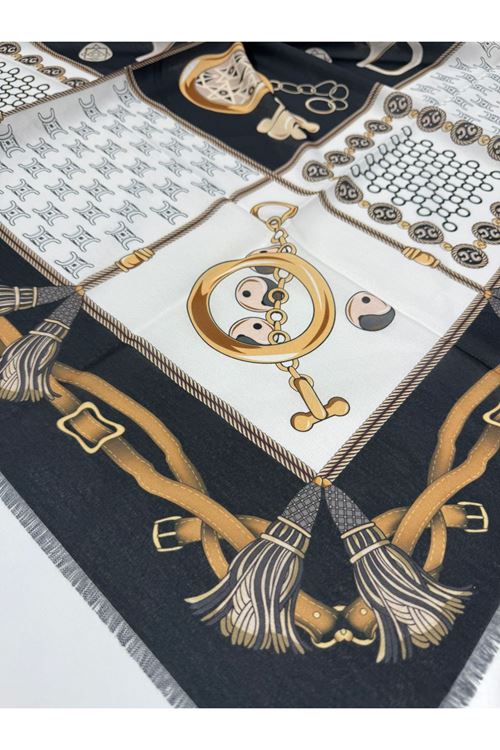 Rüya Koton Eşarp Kemer Modeli 