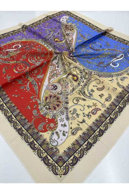 Rüya Koton Eşarp Mihrap Modeli 