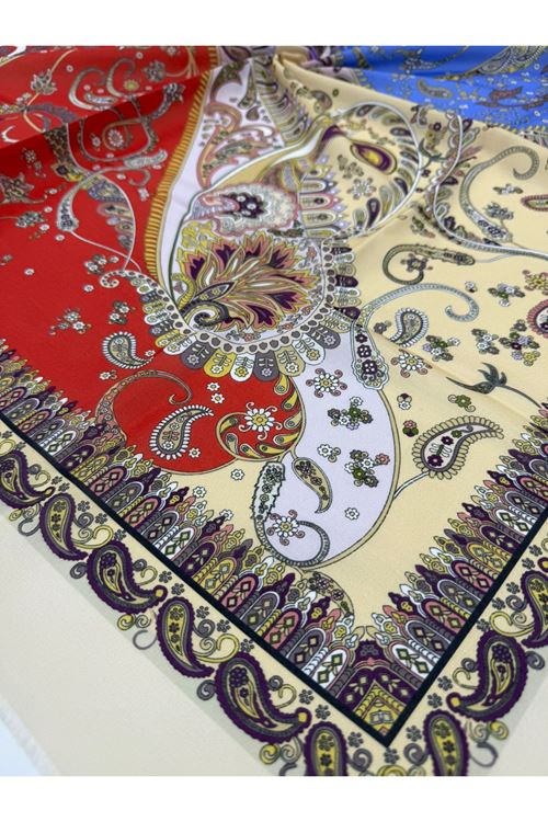 Rüya Koton Eşarp Mihrap Modeli 