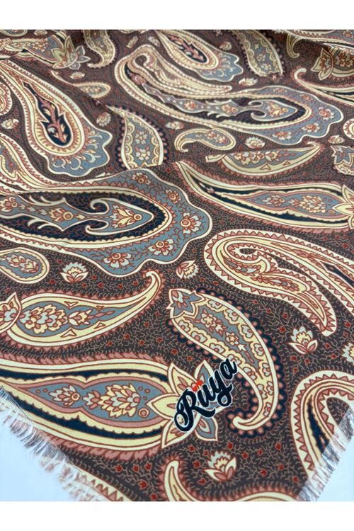 Rüya Koton Eşarp Etnik Sima Modeli 