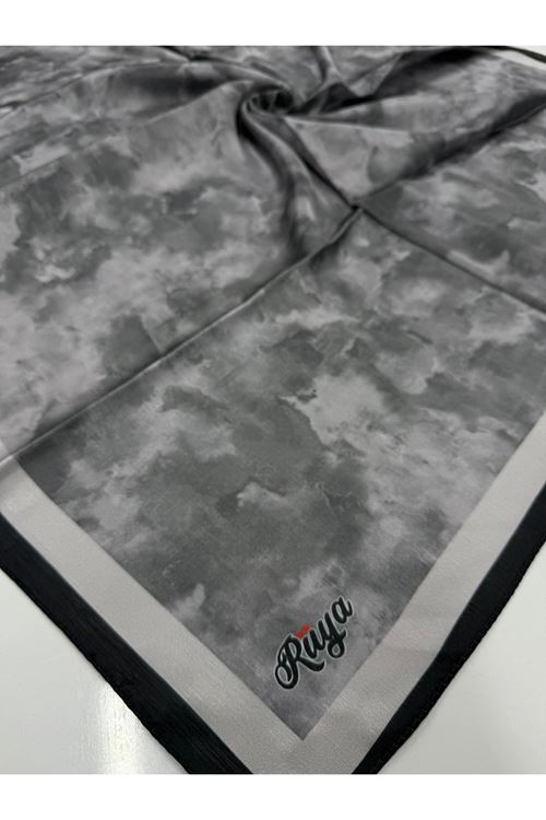 Bulut Desen Pırıltı Eşarp (Antrasit-Gri)