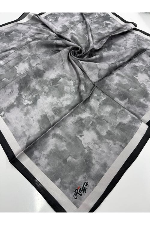 Bulut Desen Pırıltı Eşarp (Antrasit-Gri)