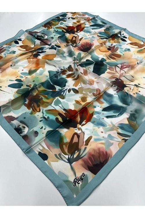 Zambak Modeli Pırıltı Eşarp 