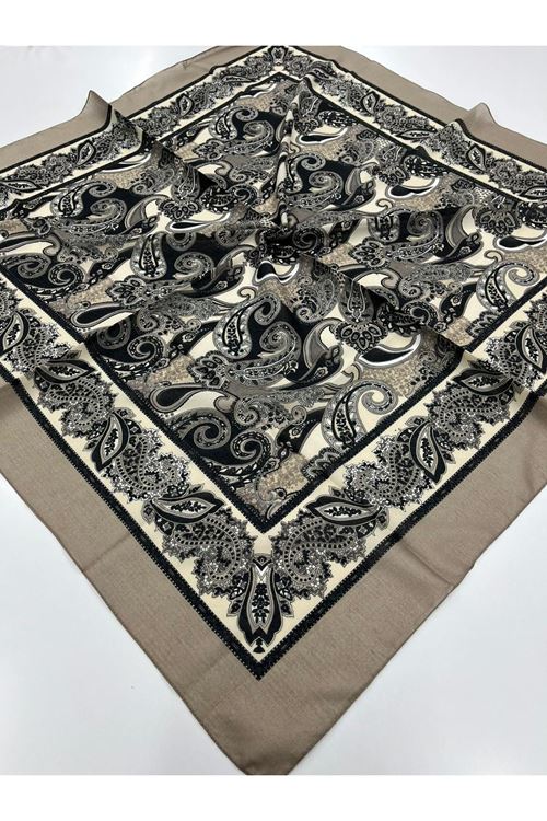 Etnik Desen Naturel Eşarp 