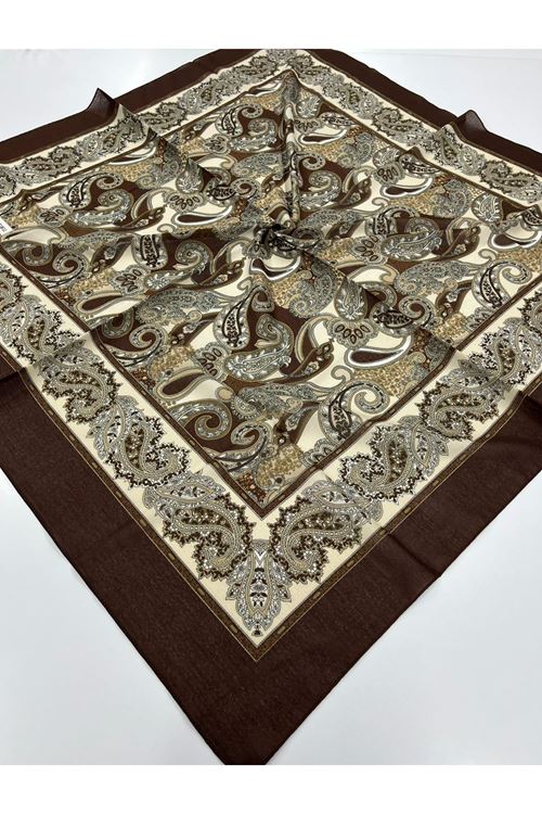 Etnik Desen Naturel Eşarp   