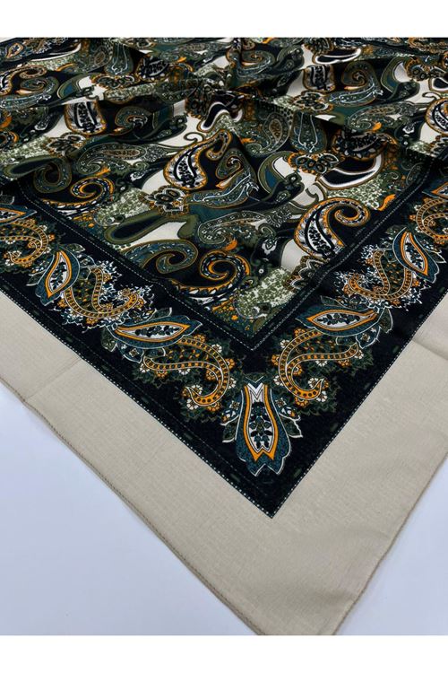 Etnik Desen Naturel Eşarp    