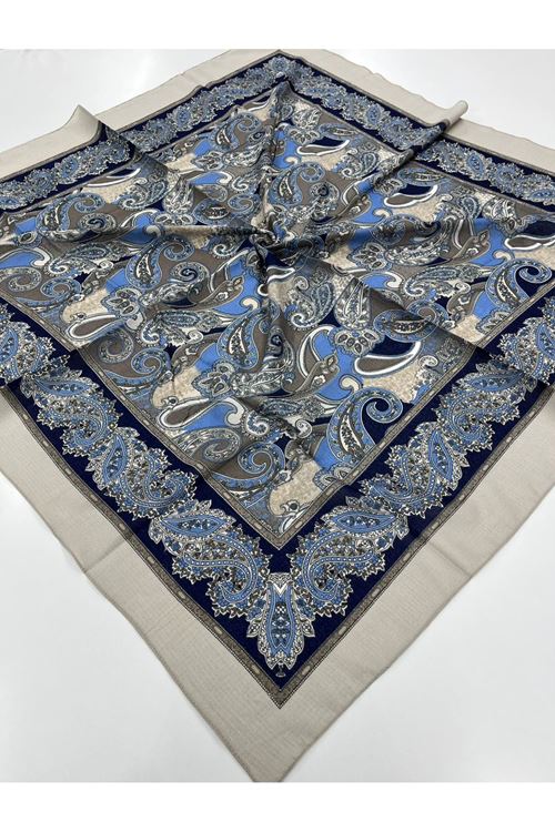 Etnik Desen Naturel Eşarp   