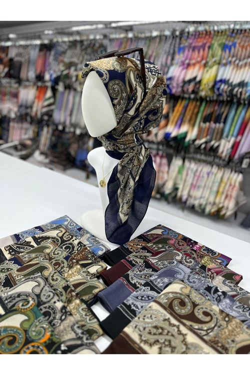 Etnik Desen Naturel Eşarp  