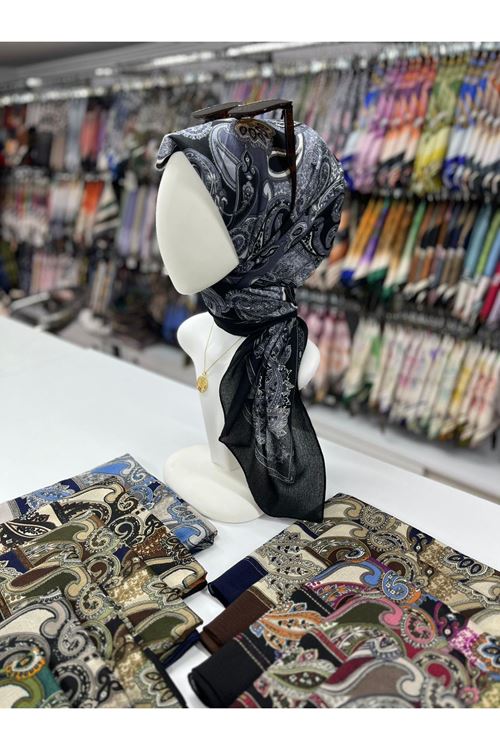 Etnik Desen Naturel Eşarp    