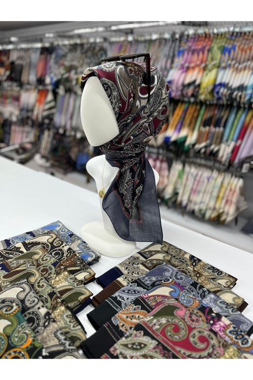 Etnik Desen Naturel Eşarp  