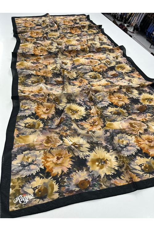 Şakayık Desen Rüya Organik Şal