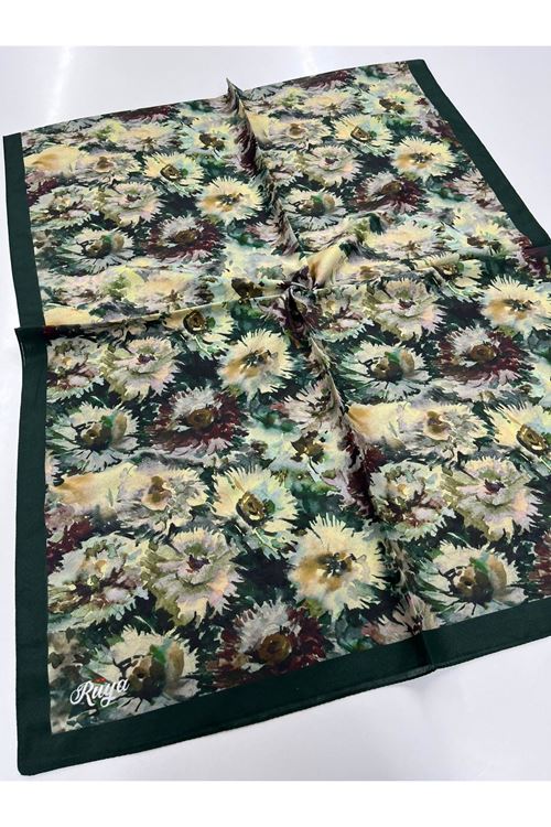 Şakayık Desen Rüya Organik Şal