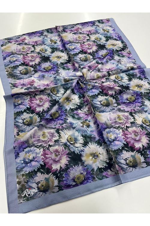 Şakayık Desen Rüya Organik Şal