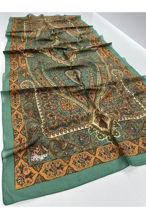 Etnik Retro Desen Rüya Organik Şal   