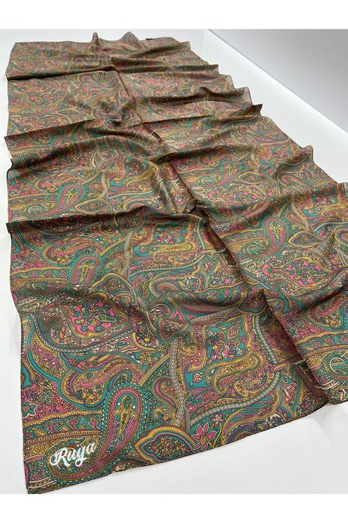 Minimal Etnik Desen Rüya Organik Şal 