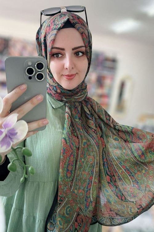 Etnik Desen Rüya Organik Şal  