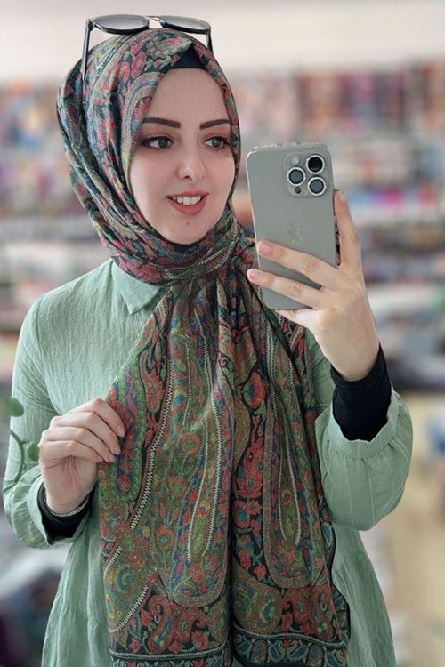 Etnik Desen Rüya Organik Şal  