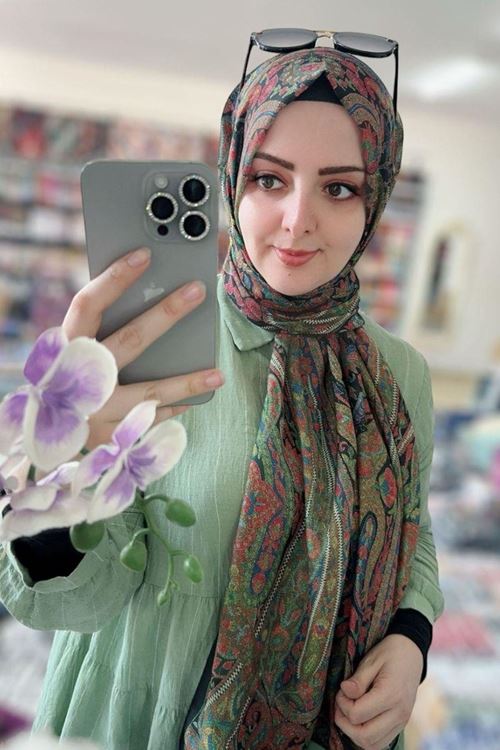 Etnik Desen Rüya Organik Şal  