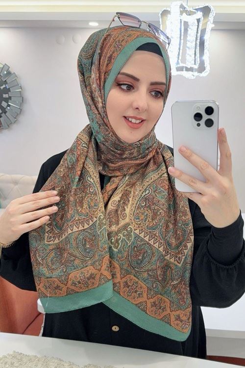 Etnik Retro Desen Rüya Organik Şal   