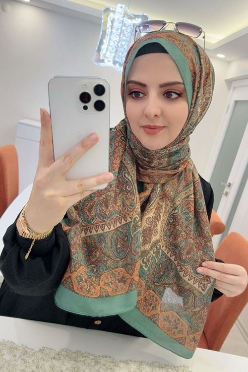 Etnik Retro Desen Rüya Organik Şal   