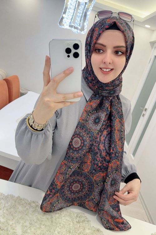 Mandala Desen Rüya Organik Şal 