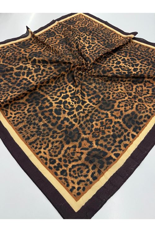 Leopar Desen Kraş Eşarp  