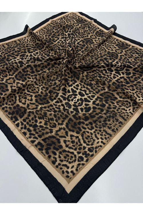 Leopar Desen Kraş Eşarp  