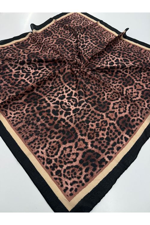 Leopar Desen Kraş Eşarp  