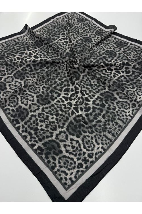 Leopar Desen Kraş Eşarp  