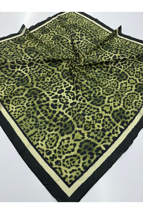 Leopar Desen Kraş Eşarp  