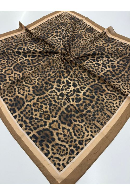 Leopar Desen Kraş Eşarp 