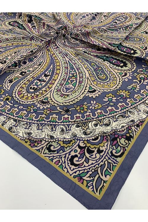 Etnik Desen Bambu Kraş Eşarp 