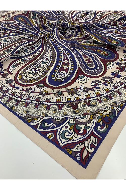 Etnik Desen Bambu Kraş Eşarp 